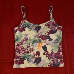 Floral tank crop top